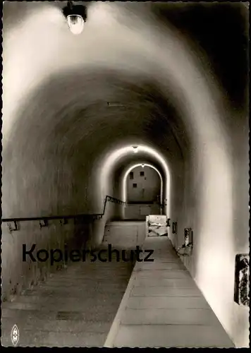 ÄLTERE POSTKARTE BUNKER HOTEL TÜRKEN OBERSALZBERG STAIRS TO THE MACHINE GUN postcard cpa AK Ansichtskarte