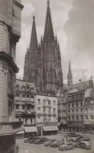 ALTE POSTKARTE DOM MIT WALLRAFPLATZ 1942 NORDDEUTSCHER LLOYD LACHNIT RHEINGOLD-SERIE Nr. 1080 postcard Ansichtskarte cpa