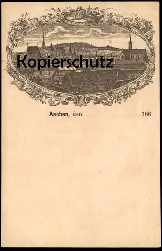 ALTE VORLÄUFER LITHO POSTKARTE AACHEN DEN 188x Aix-La-Chapelle cpa AK Ansichtskarte postcard