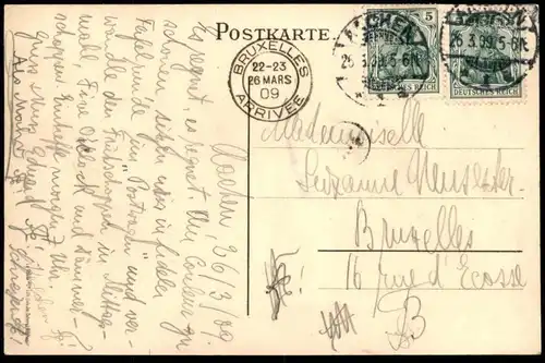 ALTE LITHO POSTKARTE AACHEN ABITURIENTIA 1909 Studentika Couleur Studentica cpa AK Ansichtskarte postcard