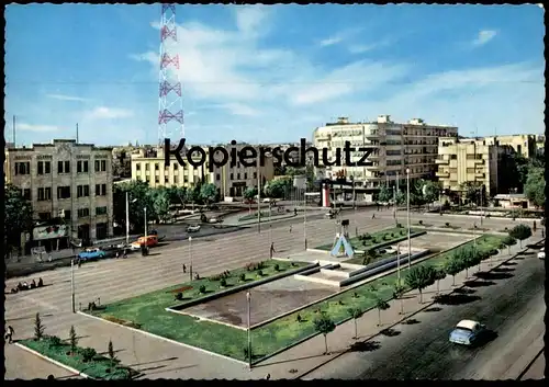 ÄLTERE POSTKARTE ALEP PLACE DE LA POSTE ALEPPO SQUARE OF THE POST Syrie Syria Syrien cpa AK Ansichtskarte postcard