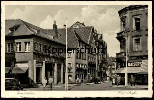 ALTE POSTKARTE ZWEIBRÜCKEN HAUPTSTRASSE BRILL KAISER'S SUPERMARKT DEUX-PONTS Ansichtskarte postcard cpa AK