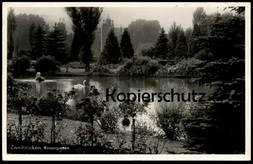 ALTE POSTKARTE ZWEIBRÜCKEN ROSENGARTEN DEUX-PONTS 1939 Garten Park parc jardin Ansichtskarte postcard cpa AK