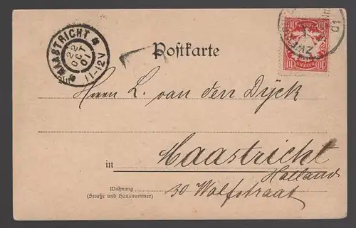 ALTE POSTKARTE GRUSS AUS ZWEIBRÜCKEN DEUX-PONTS Brücke bridge Ehepaar couple Ansichtskarte postcard cpa AK