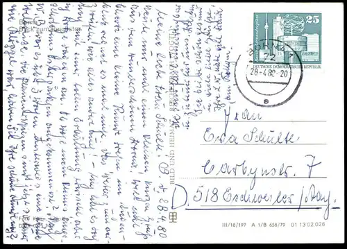 ÄLTERE POSTKARTE BORNA BLICK ZUM REICHSTOR Tor gate Ansichtskarte postcard cpa AK