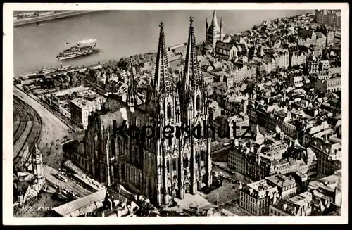 ALTE POSTKARTE KÖLN VON NW NORDWESTEN KÖLNER DOM RHEINGOLD SERIE Beschreibung Kriegsschäden postcard cpa Ansichtskarte