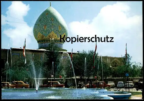ÄLTERE POSTKARTE SHIRAZ SHAH-CHERAGH Iran Persia Brunnen fontaine fountain Ansichtskarte postcard cpa AK