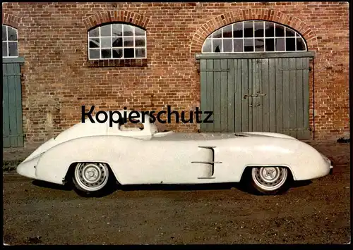 ÄLTERE POSTKARTE LLOYD ROLAND 1954 WELTREKORDWAGEN AUTO-MUSEUM HILLERS TREMSBÜTTEL car postcard Ansichtskarte cpa AK