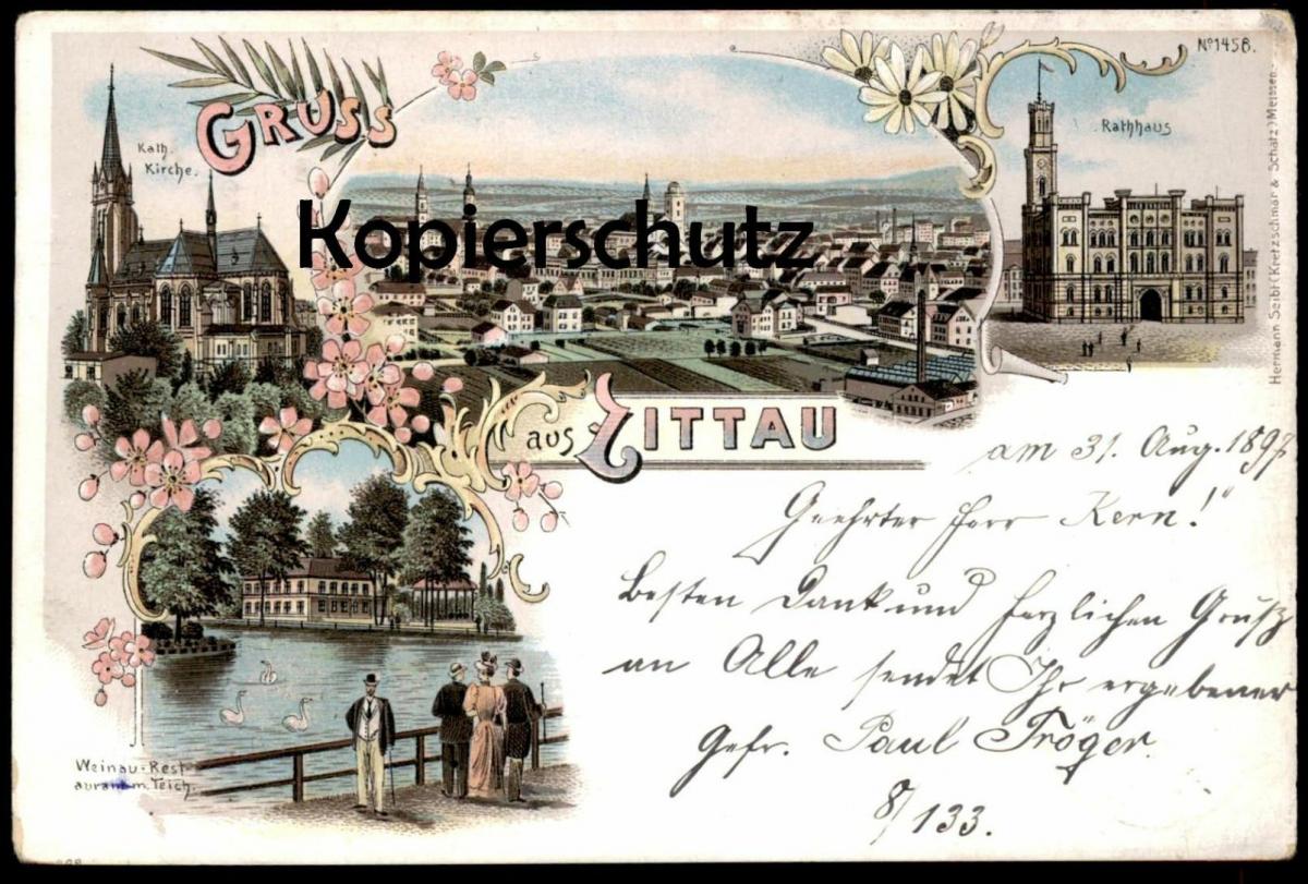 ALTE LITHO POSTKARTE GRUSS AUS CROPPENSTEDT KREUZ KROPPENSTEDT WESTLICHE BÖRDE SACHSEN ANHALT AK