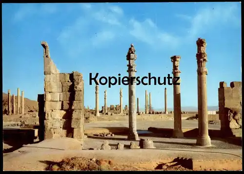 ÄLTERE POSTKARTE SHIRAZ PERSEPOLIS Ruins Ruinen Iran cpa AK postcard Ansichtskarte