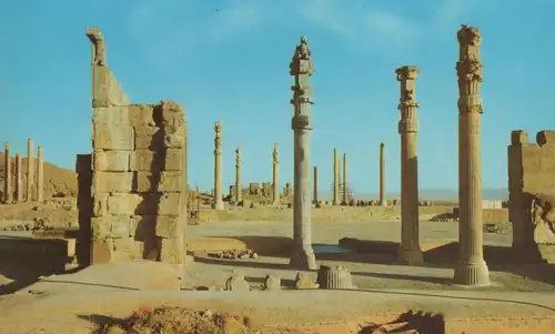 ÄLTERE POSTKARTE SHIRAZ PERSEPOLIS Ruins Ruinen Iran cpa AK postcard Ansichtskarte