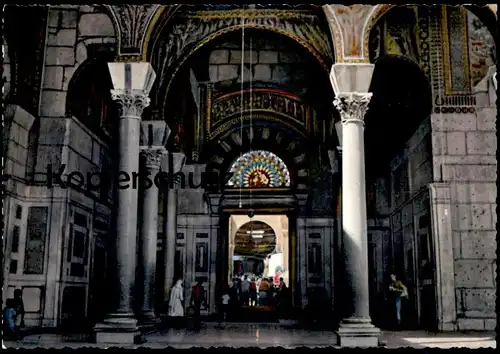 ÄLTERE POSTKARTE DAMASCUS ENTRANCE MOSQUE OF OMAYADES ENTRÉE Damas Moschee Syrien Syria Syrie postcard cpa Ansichtskarte
