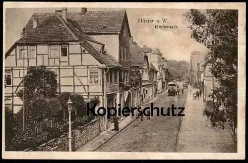 ALTE POSTKARTE HÖXTER AN DER WESER GRUBESTRASSE postcard cpa AK Ansichtskarte