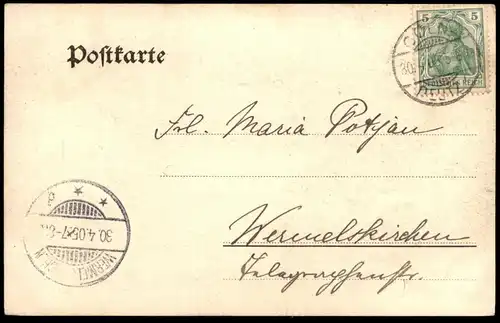 ALTE POSTKARTE GRUSS AUS DEUTZ SIEGBURGER STRASSE TOTAL-ANSICHT KÖLN Cöln cpa AK Ansichtskarte postcard