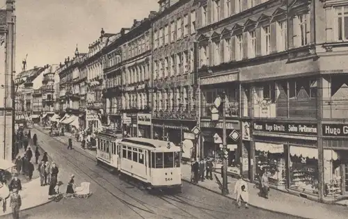 ALTE POSTKARTE CHEMNITZ POSTSTRASSE HUGO GÖRNITZ RADIO HENKEL Strassenbahn tram tramway Ansichtskarte cpa AK postcard