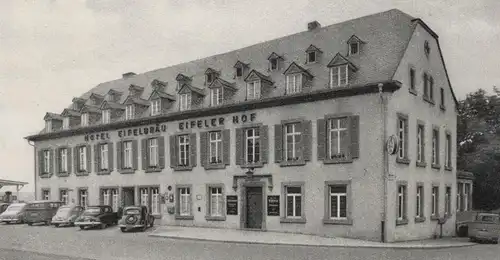 ALTE POSTKARTE BITBURG EIFEL HOTEL EIFELBRÄU EIFELER HOF INHABER WILLI ESCH Ansichtskarte cpa AK postcard