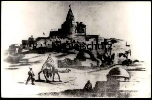 ALTE KARTE FOTO MOSUL PROPHET JOHANNES IRAK Kamel Camel Iraq Photo Mossoul Mossul cpa postcard AK Ansichtskarte