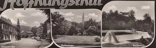 ÄLTERE POSTKARTE HOFFNUNGSTHAL HAUPTSTRASSE FREIBAD PARKANLAGE RÖSRATH cpa AK Ansichtskarte postcard