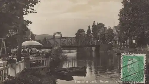 ALTE POSTKARTE BERGISCHES LAND WUPPERPARTIE BEI SOLINGEN-FOCHE Wupper nach Suva Fidschi Fiji postcard cpa AK