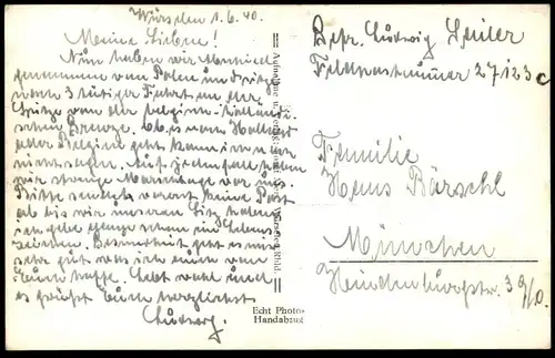 ALTE POSTKARTE WÜRSELEN BAHNHOF MIT BEFLAGGUNG 1940 gare station Flagge Ansichtskarte postcard cpa AK