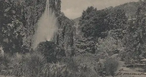 ALTE POSTKARTE BADEN-BADEN 1908 SPRINGBRUNNEN IN DER LICHTENTHALER ALLEE fountain fontaine cpa AK Ansichtskarte postcard