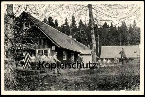 ALTE POSTKARTE REICHS-ARBEITSDIENST WALDLAGER BURTENBACH RAD uniform Arbeitsdienst Lager camp postcard AK Ansichtskarte