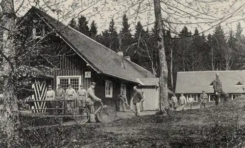 ALTE POSTKARTE REICHS-ARBEITSDIENST WALDLAGER BURTENBACH RAD uniform Arbeitsdienst Lager camp postcard AK Ansichtskarte