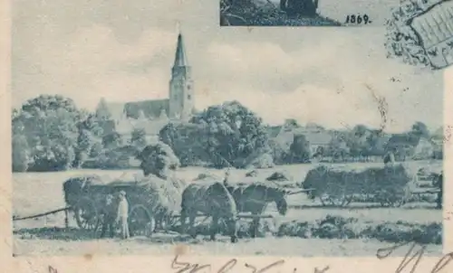ALTE POSTKARTE GRUSS AUS BRANDENBURG AN DER HAVEL KRIEGERDENKMAL REALGYMNASIUM DOM HUMBOLDTGARTEN 1899 cpa postcard