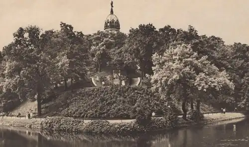 ALTE POSTKARTE BRESLAU PARTIE AN DER LIEBICHSHÖHE Wroclaw Schlesien cpa postcard AK Ansichtskarte