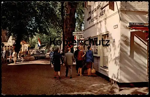 ÄLTERE POSTKARTE BERGEN N.H. BREELAAN CENTRUM Noord-Holland Nederland Restaurant de Rustende Jager Karel de Grootelaan