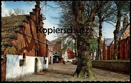 ÄLTERE POSTKARTE BERGEN N.H. OUDE PRINSWEG MUSEUM EN RUINE Noord-Holland Nederland postcard Ansichtskarte cpa AK