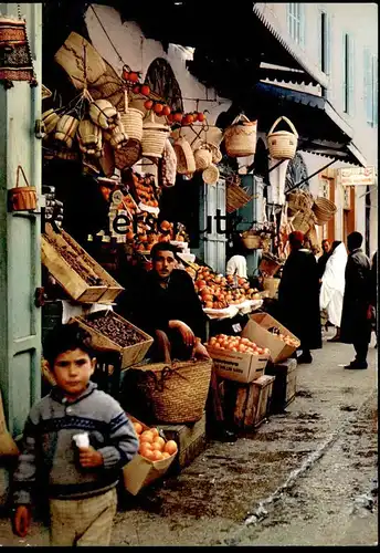 ÄLTERE POSTKARTE TUNISIE STD SOUSSE SOUK KIND Tunesien market marché Markt Junge boy Ansichtskarte postcard AK cpa
