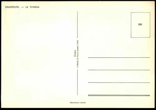 ÄLTERE POSTKARTE ZAGHOUAN LA FONTAINE Brunnen Barfuss barefooted fountain girl enfant fountain Ansichtskarte postcard AK