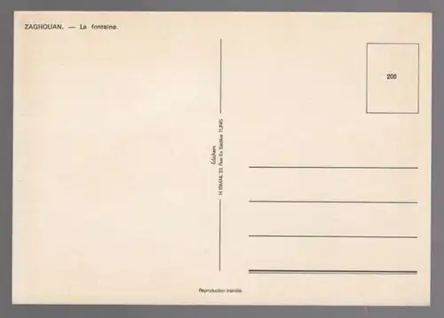 ÄLTERE POSTKARTE ZAGHOUAN LA FONTAINE Brunnen Barfuss barefooted fountain girl enfant fountain Ansichtskarte postcard AK