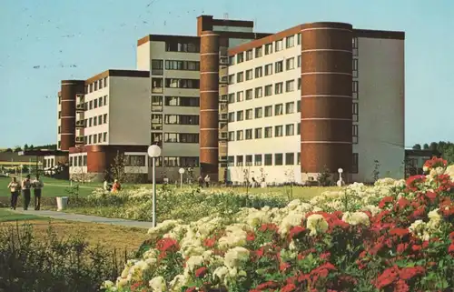 ÄLTERE POSTKARTE HORN BAD MEINBERG KURKLINIK AM PARK Klinik Krankenhaus postcard cpa AK Ansichtskarte