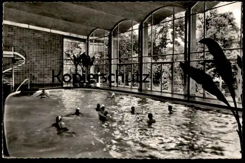 ÄLTERE POSTKARTE BADENWEILER THERMAL-HALLENBAD swimming pool Bad piscine cpa postcard AK Ansichtskarte