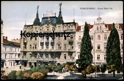 ALTE POSTKARTE MARIENBAD GRAND HOTEL OTT Marianske Lazne cpa postcard AK Ansichtskarte