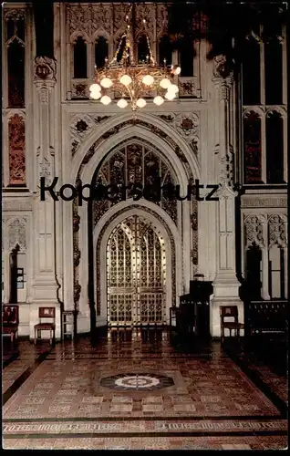 ÄLTERE POSTKARTE THE HOUSE OF PARLIAMENT LONDON THE MAIN DOOR OF THE HOUSE OF LORDS FROM LOBBY postcard AK Ansichtskarte