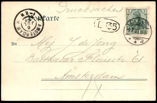 ALTE POSTKARTE CLEVE LOHENGRIN KERMISDAHL SCHWANENBURG Kleve Schwan Sage Boot Sohn Parzival Ansichtskarte cpa postcard