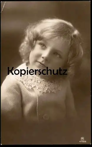 ALTE POSTKARTE MÄDCHEN PORTRÄT KIND enfant fille jeune femme young girl child Rotophot 4719/6  postcard Ansichtskarte