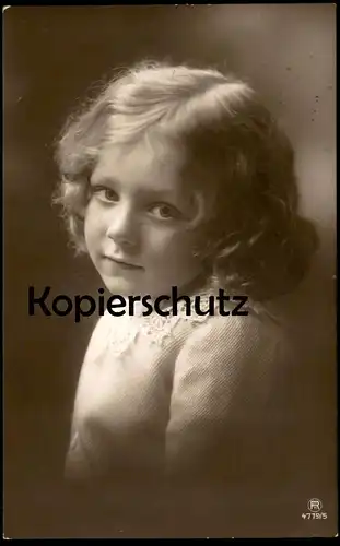 ALTE POSTKARTE MÄDCHEN PORTRÄT KIND enfant fille jeune femme young girl child Rotophot 4719/5  postcard Ansichtskarte