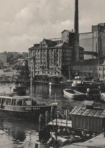 ALTE POSTKARTE KIEL NEUMÜHLEN HOLSAT MÜHLE mill moulin Schiff Anna cpa AK postcard Ansichtskarte