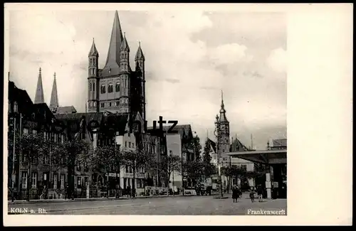 ALTE POSTKARTE KÖLN AM RHEIN FRANKENWERFT 1933 Werft dockyard Ansichtskarte cpa AK postcard