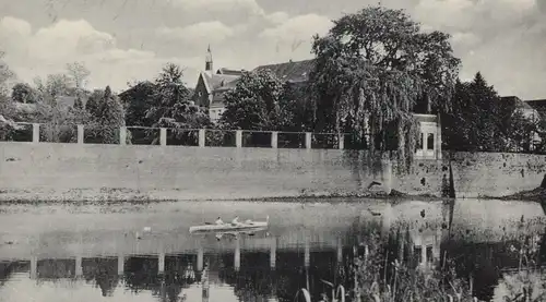 ALTE POSTKARTE ZÜNDORF AM RHEIN 193x GROOV KÖLN Kanu canoe Klepper ? Ansichtskarte cpa AK postcard