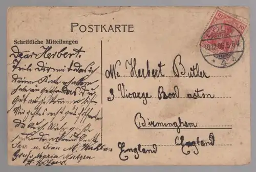 ALTE POSTKARTE KÖLN MÜLHEIM AM RHEIN HERLERSTRASSE BISMARCKSTRASSE Herler Strasse cpa Ansichtskarte AK postcard