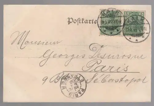 ALTE POSTKARTE GRUSS AUS KALK SOLDAT 03.09.1898 OFFIZIER-CASINO Uniform Cöln Köln cpa Ansichtskarte AK postcard