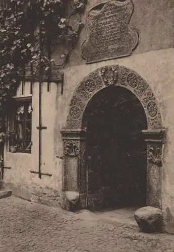 ALTE POSTKARTE LEIPZIG TOR IM HOF DES ALTEN JOHANNISHOSPITALS Hospital gate porte AK Ansichtskarte postcard cpa