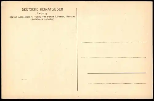 ALTE POSTKARTE LEIPZIG HOFGALERIE IN DER GERBERSTRASSE VERLAG BERTHA ZILLESSEN BAUTZEN AK Ansichtskarte postcard cpa