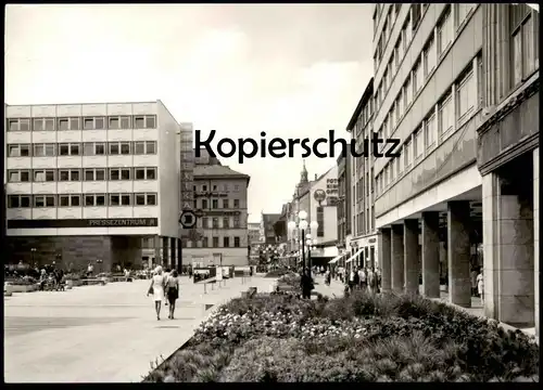 ÄLTERE POSTKARTE MESSESTADT LEIPZIG PRESSEZENTRUM FOTO KINO LEXIKA WITTENBERG AK Ansichtskarte postcard cpa