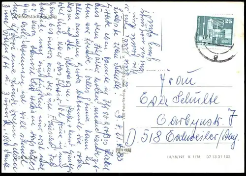 ÄLTERE POSTKARTE MESSESTADT LEIPZIG PRESSEZENTRUM FOTO KINO LEXIKA WITTENBERG AK Ansichtskarte postcard cpa